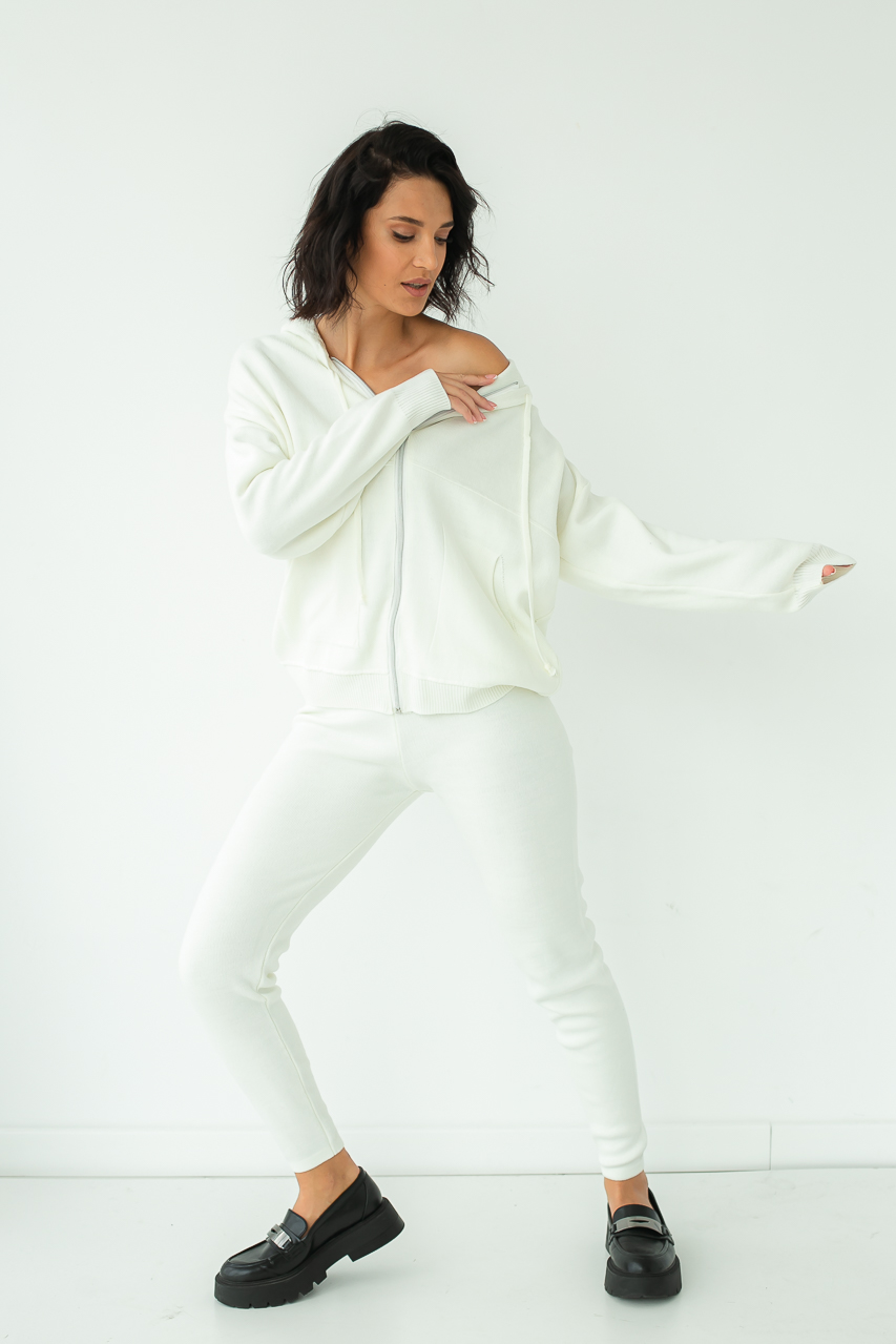 

Трикотажный комплект кофта с капюшоном и штаны G&M LX-10266047  Размер цвет Молочный, Трикотажный комплект кофта с капюшоном и штаны G&M LX-10266047 S Размер цвет Молочный