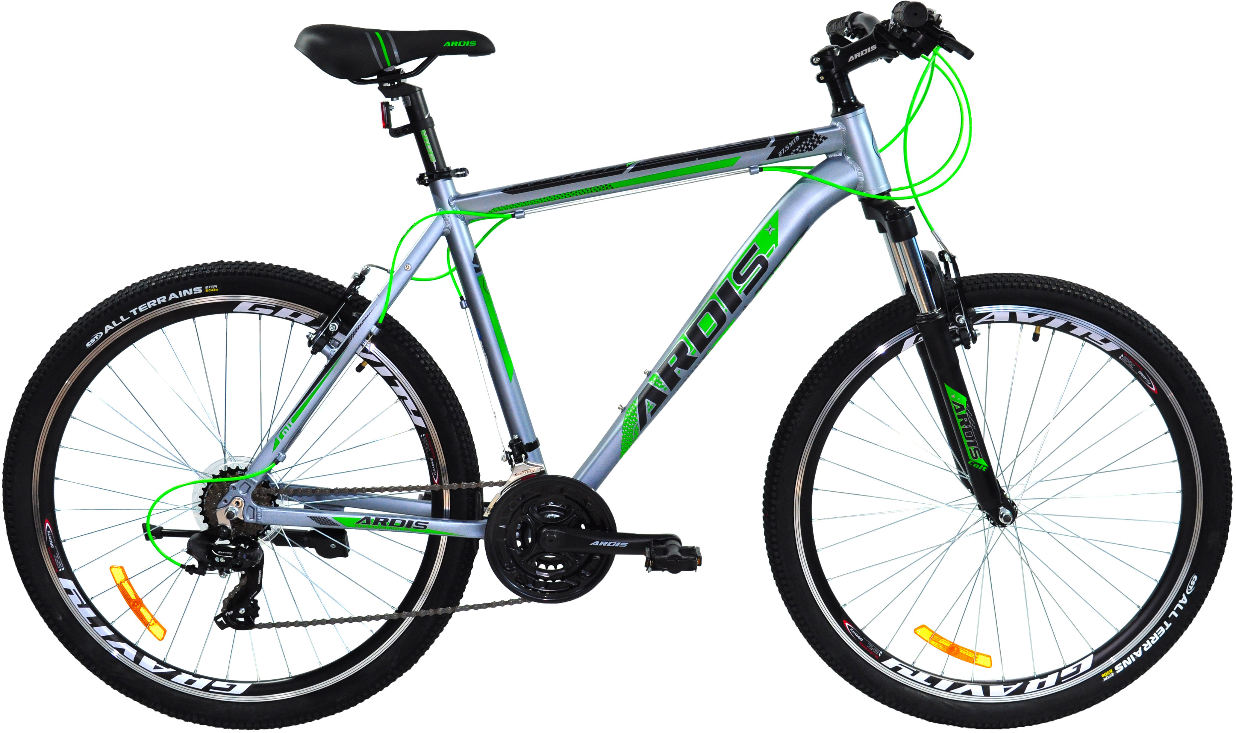 

Велосипед Ardis Colt 27.5" 21" 2021 Серо-зеленый (02582-З-21)