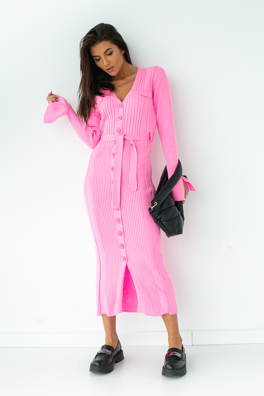 

Облегающее трикотажное платье миди на пуговицах G&M LX-10277414  Размер цвет Розовый, Облегающее трикотажное платье миди на пуговицах G&M LX-10277414 L Размер цвет Розовый