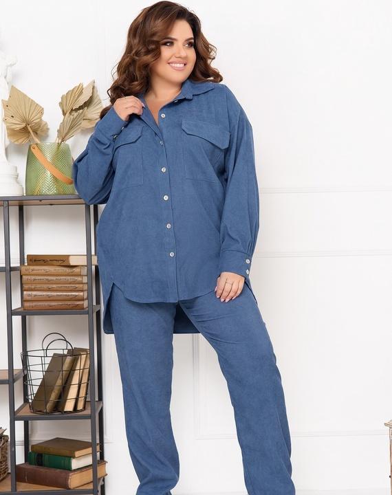 

Костюм G&M k-85159 - Размер цвет джинсовый, Костюм G&M k-85159 48-50 Размер цвет джинсовый