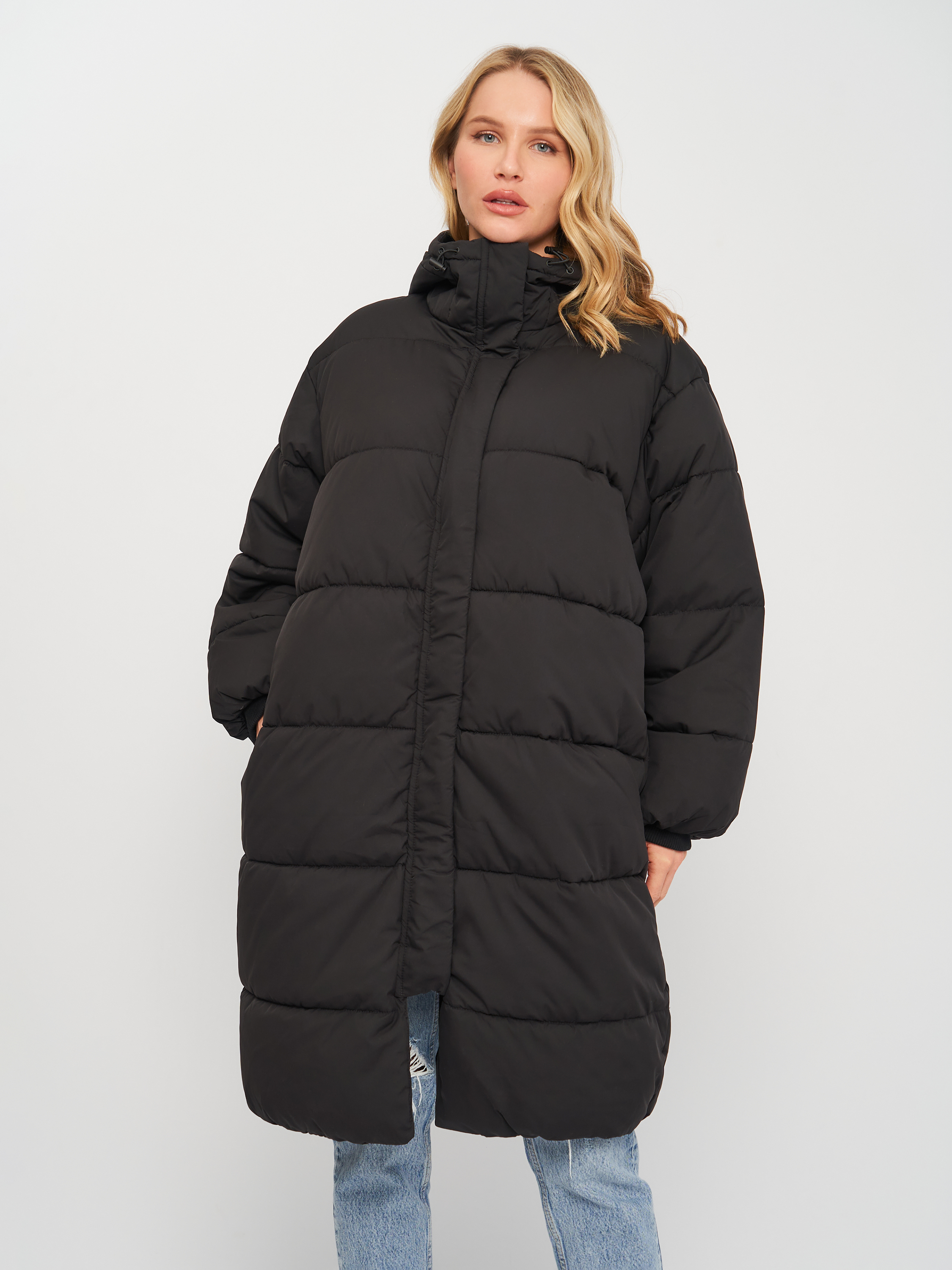 

Пальто H&M L черный 4109370162