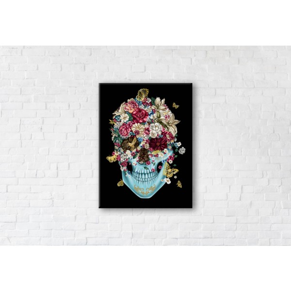 

Картина на холсте Skull in love 50x65см Franklin