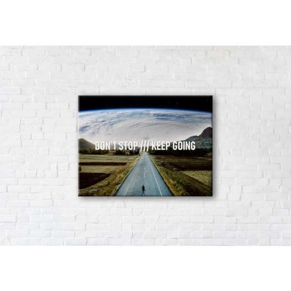

Картина на холсте Don't stop, keep going 75x100см Franklin