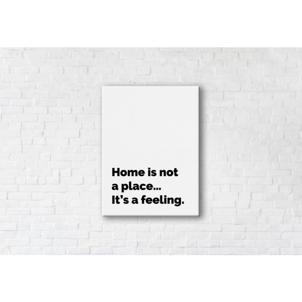 

Картина на холсте Home is a feeling 90x120см Franklin