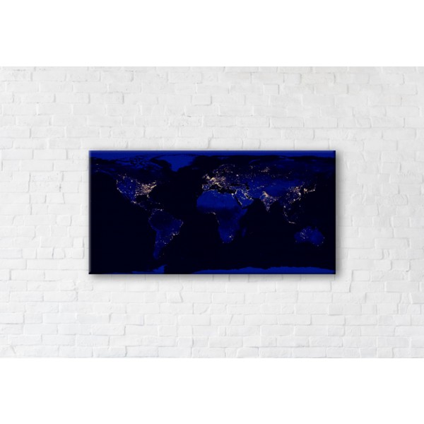 

Картина на холсте Night World 70x140см Franklin