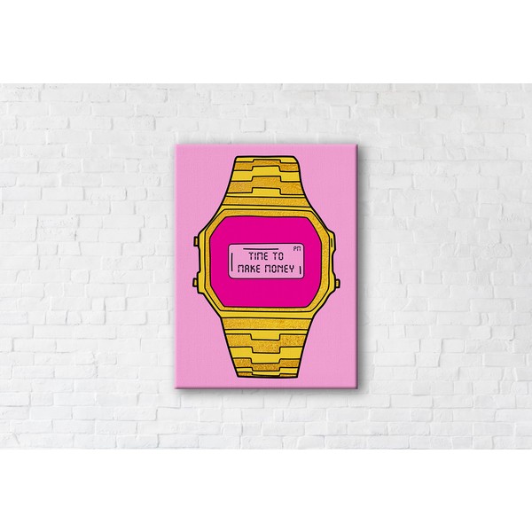 

Картина на холсте Time to make Money (Rose) 90x120см Franklin