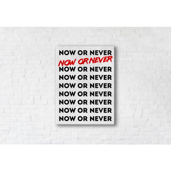 

Картина на холсте Now Or Never 75x100см Franklin