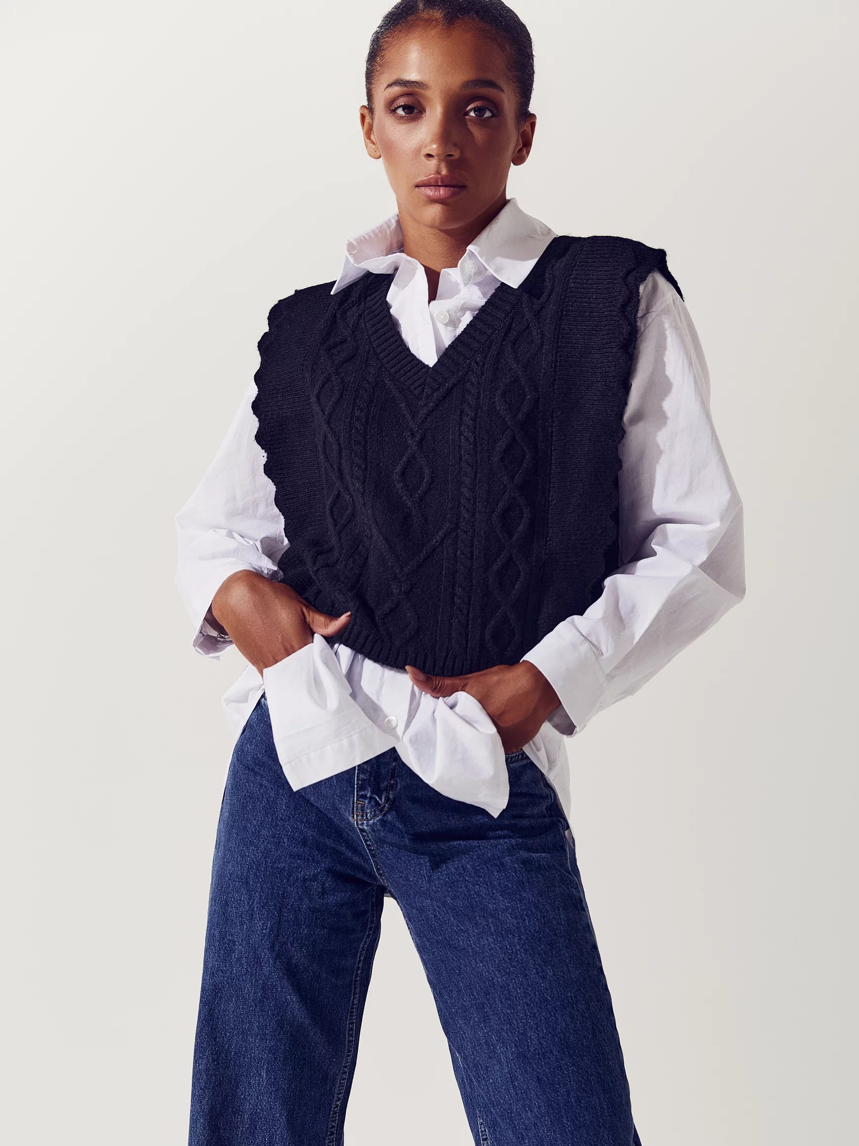 

Жилет Gepur 39412  Черный, Жилет Gepur 39412 One Size Черный
