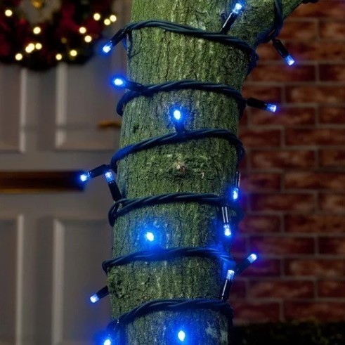 

Гирлянда Уличная 200 LED 20 м светодиодная Синий