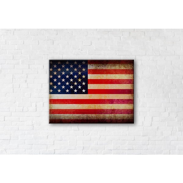 

Картина на холсте USA Grunge 50x65см Franklin