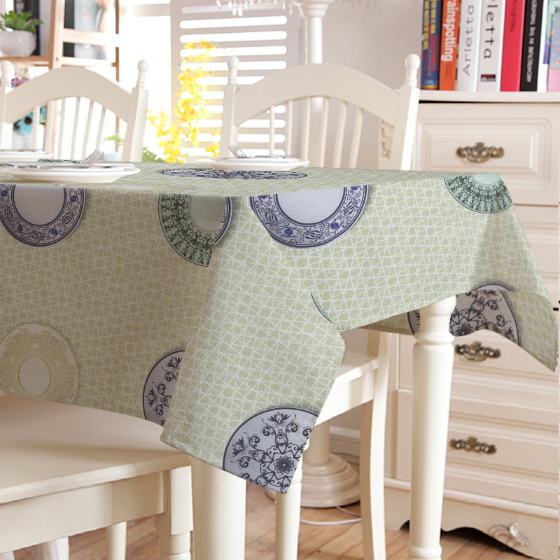 

Скатерть с акриловым покрытием Time Textile Тарелочки Разноцветный TT142721 140x220