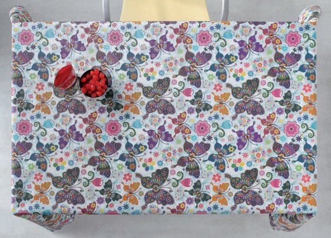 

Скатерть с акриловым покрытием Time Textile Mariposas Разноцветный TT126827 140x300