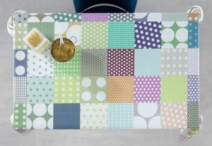 

Скатерть с акриловым покрытием Time Textile Patchwork Dots Разноцветный TT130540 140x300