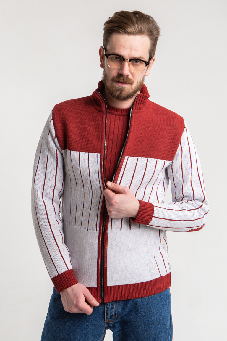 

Кофта мужская Diko 985172 XXL Бордовый