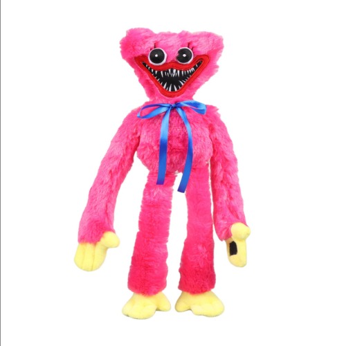 

Мягкая игрушка Хаги Ваги (Huggy Wuggy) с липучками на руках 36 см розовая