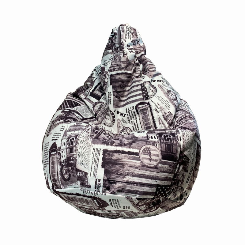

Крісло-мішок груша мікрофібра PRINT5 XL