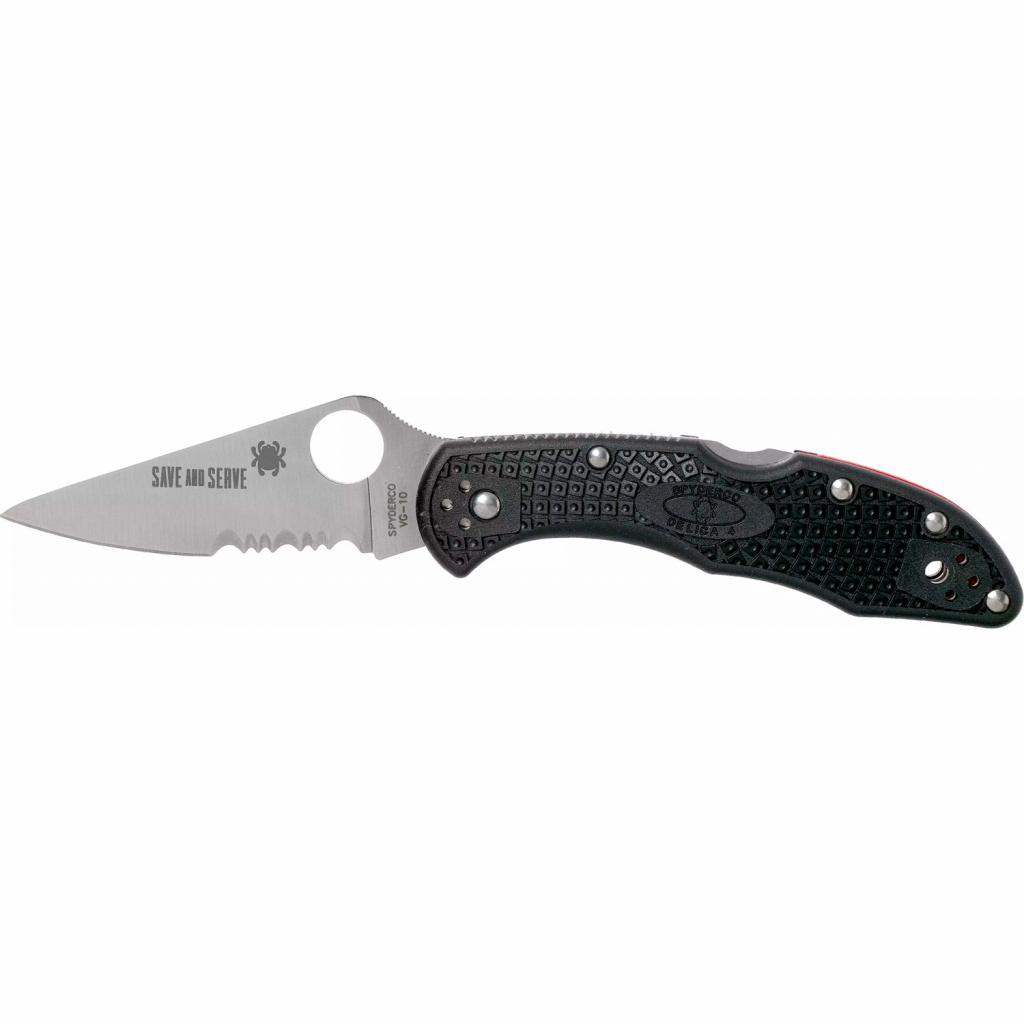 

Нож Spyderco Delica 4 Lightweight Thin Red Line (C11FPSBKRD)
