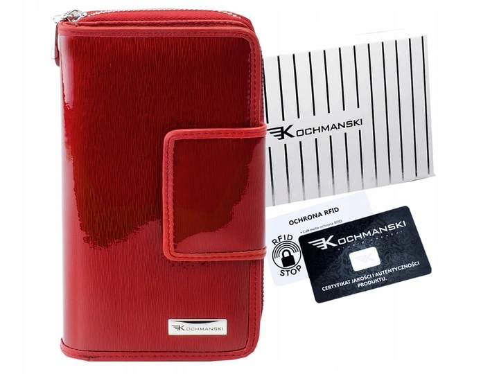 

Женский кошелёк натуральная кожа Kochmanski RFID 19 х 10 х 3 см красный (RFID K-SHL-43879-4113)
