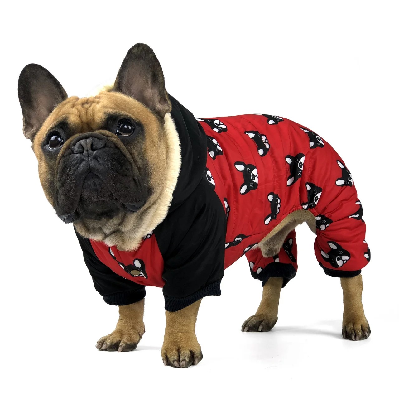 

Комбинезон для собак Ideapet FrenchBulldog XL Red