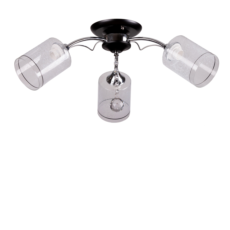 

Люстра потолочная Light House SR-17032/3 BK+CR D600*H225 черный + хром