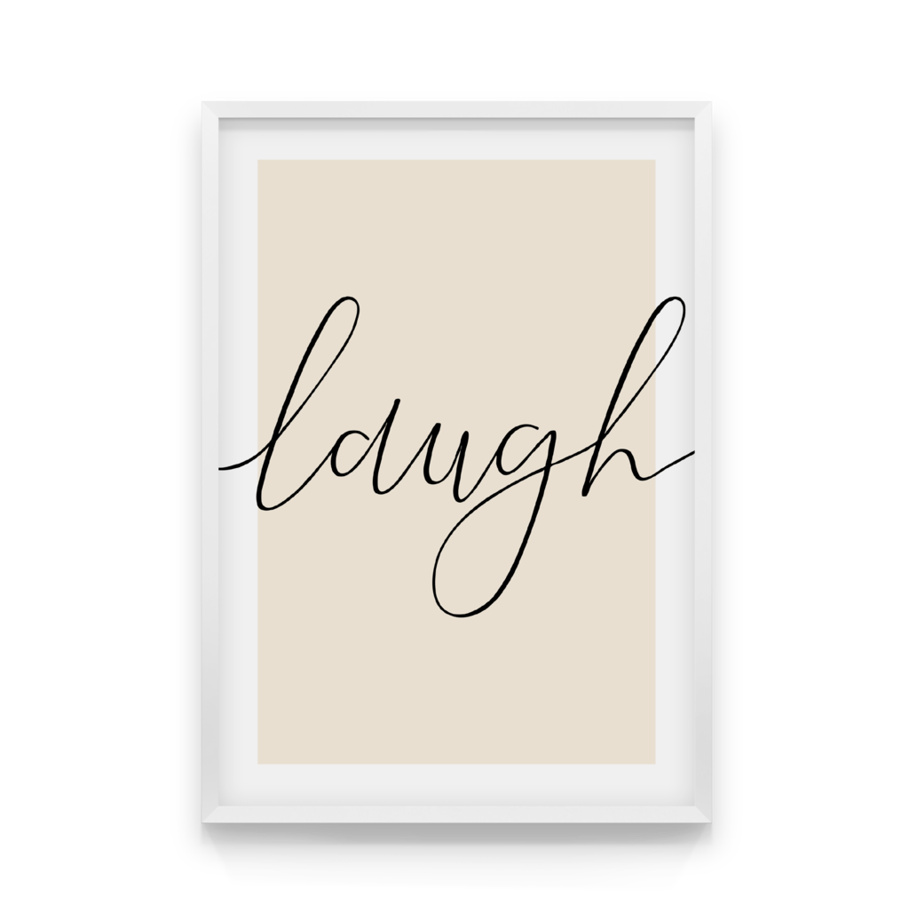

Постер в рамке LAUGH 40x50 см