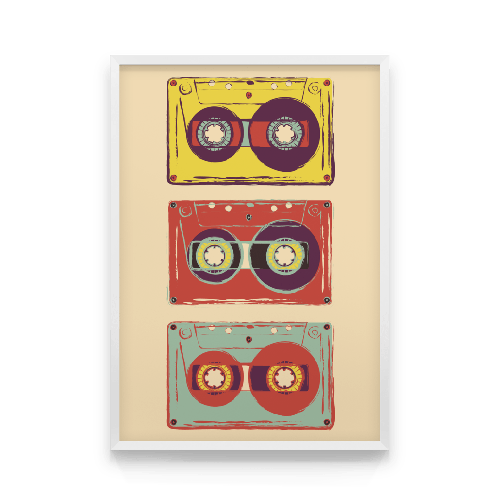 

Постер в рамке CASSETTE-1 50x70 см