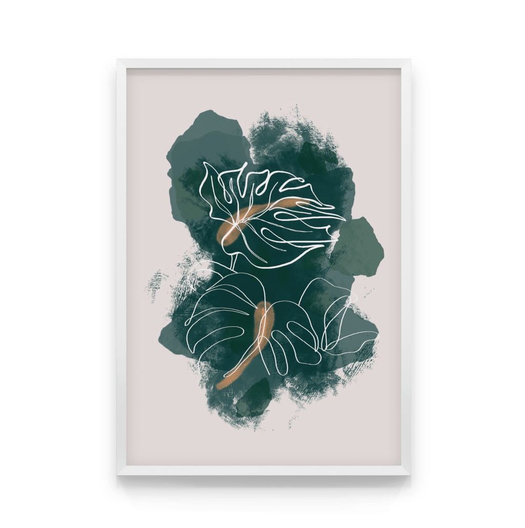 

Постер в рамке ABSTRACT MONSTERA 50x70 см