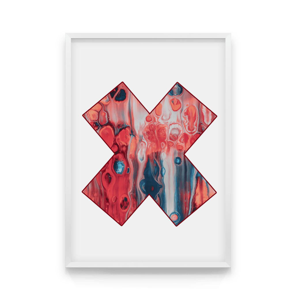 

Постер в рамке RED X 50x70 см