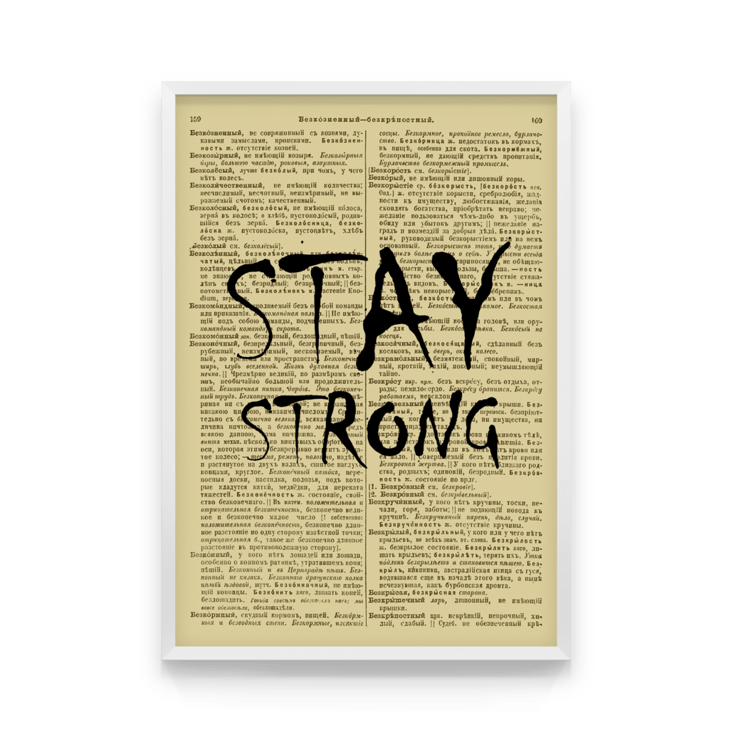 

Постер в рамке STAY STRONG 40x50 см