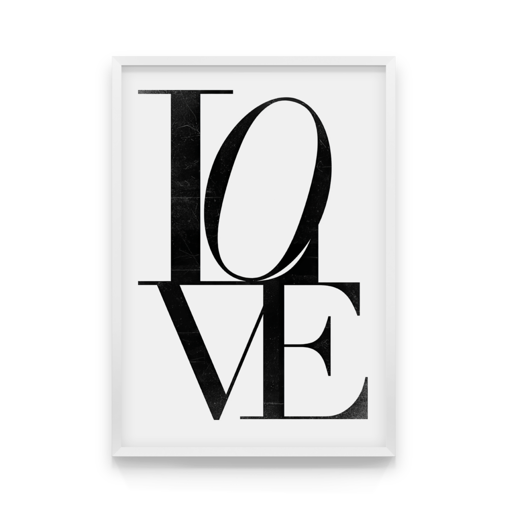 

Постер в рамке LOVE 50x70 см