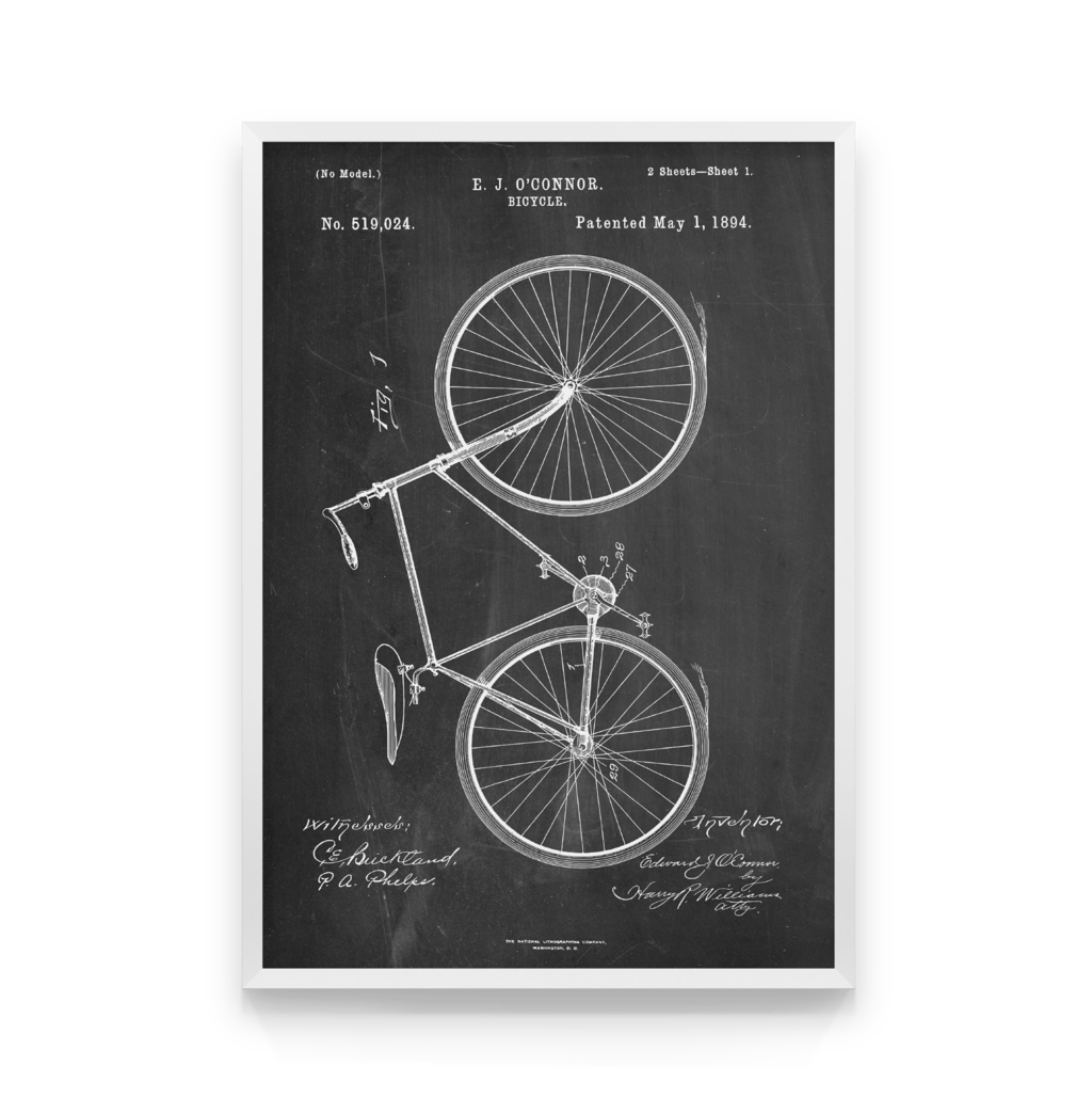 

Постер в рамке BICYCLE SCHEME 50x70 см