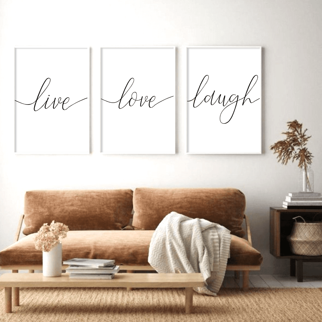 

Набор постеров в рамке LIVE LOVE LAUGH 50x70 см