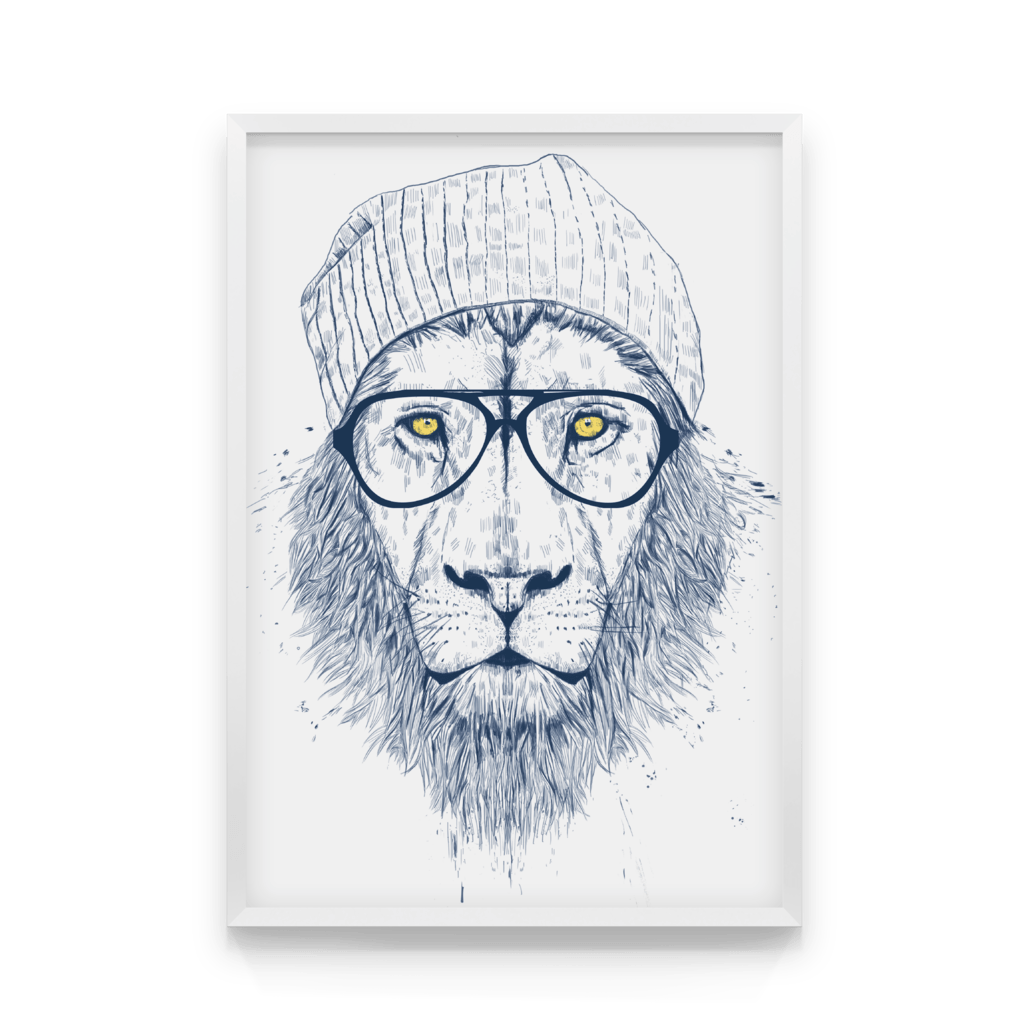 

Постер в рамке COOL LION 50x70 см