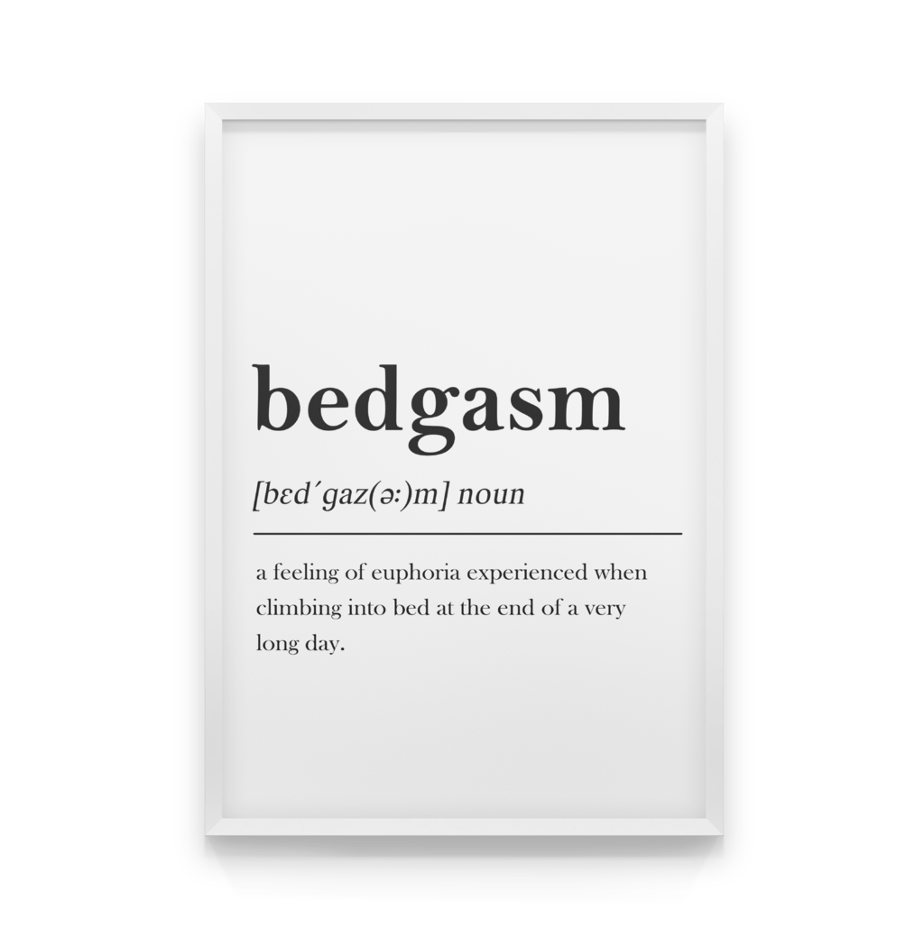 

Постер в рамке BEDGASM 40x50 см