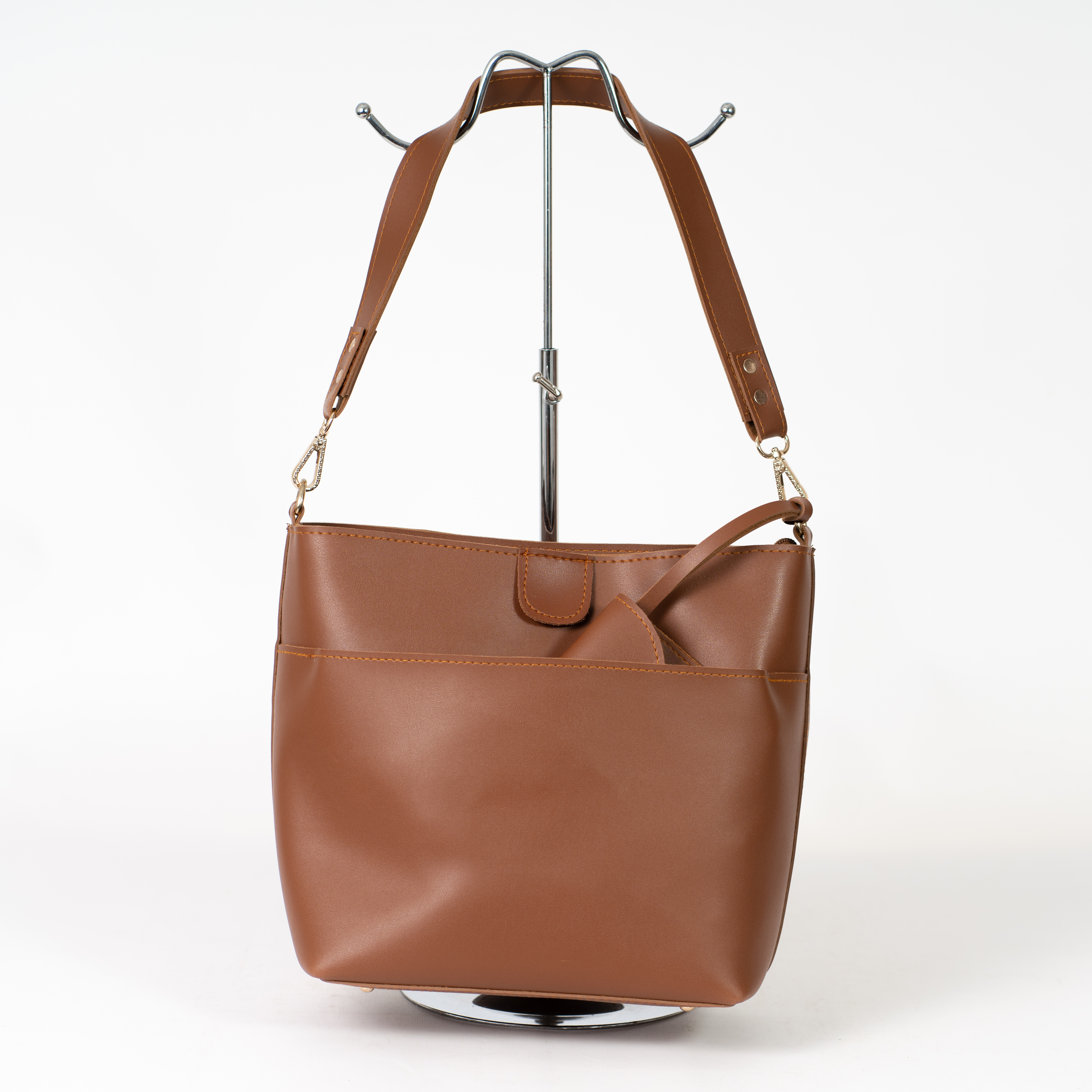 

Женская классическая сумка КСЕНИЯ №61-20/4 33x14x26 Рыжий