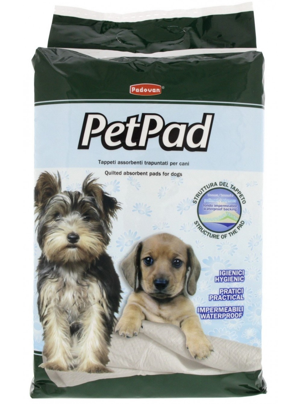 

"Pet Pad" влагопоглощающие пеленки для собак 60x60 cm, 10 шт, Padovan BGL-PD-05
