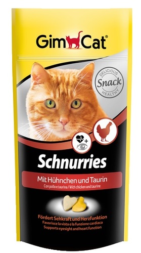 

Витаминизированные сердечки с таурином и курицей для кошек "Schnurries" 650 шт GimCat BGL-GP-34