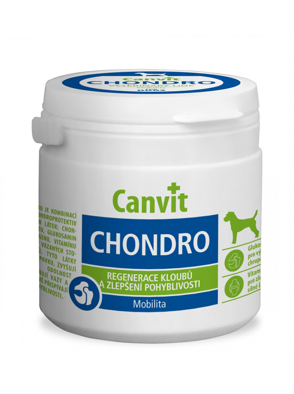 

Таблетки с глюкозамином и хондроитином для собак всех пород Chondro for dogs 100 тбл. Canvit BGL-CT-32
