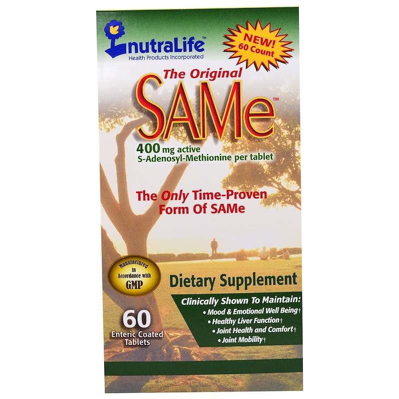 

NutraLife The Original SAMe 400 mg 60 таблеток (4384303985)