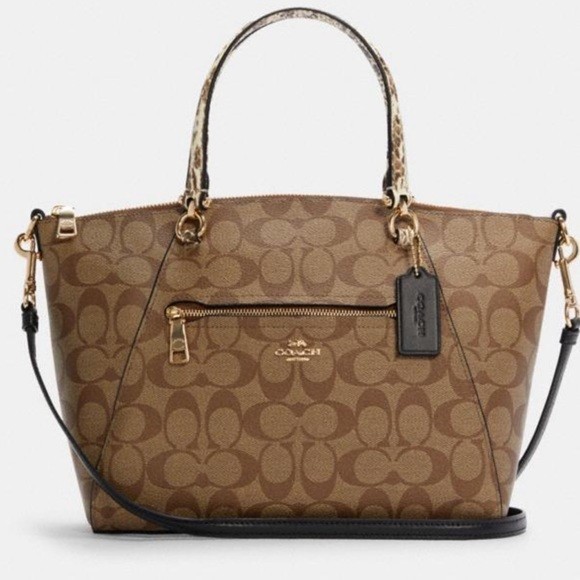 

Cумка Coach PRAIRIE SATCHEL IN COLORBLOCK SIGNATURE CANVAS