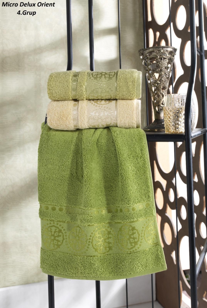 

Набор полотенец для тела Cestepe MicroCotton Deluxe 70*140 см махровые банные 3 шт арт.2652_orient_