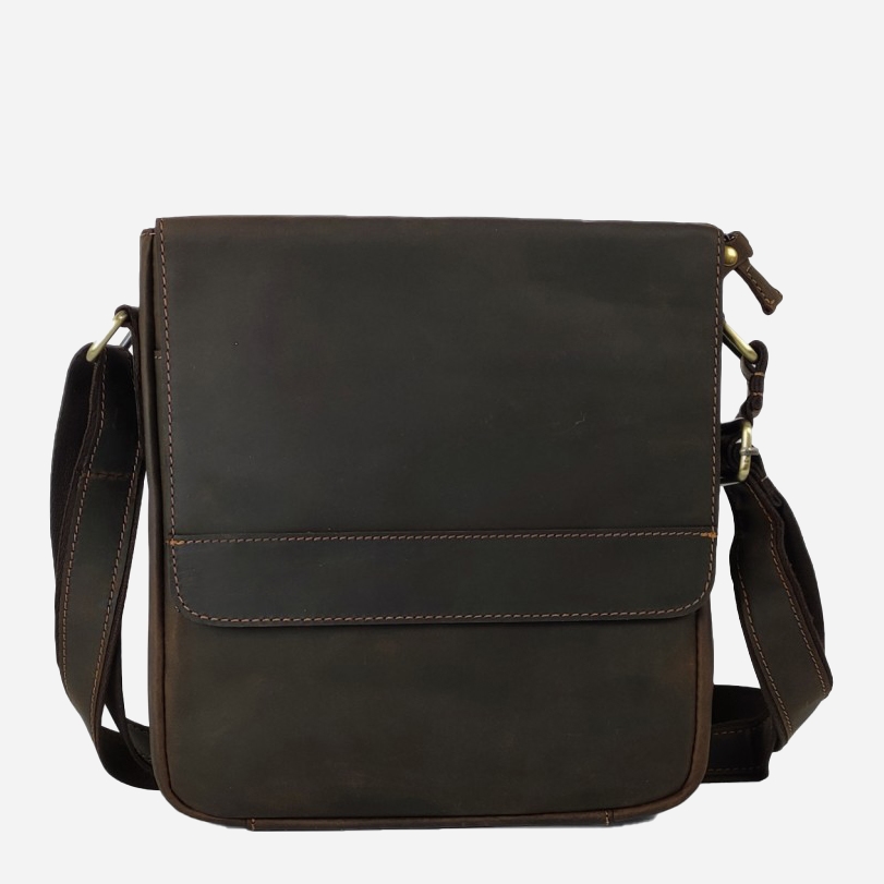 

Мужская сумка кожаная Tiding Bag B2-003R Коричневая