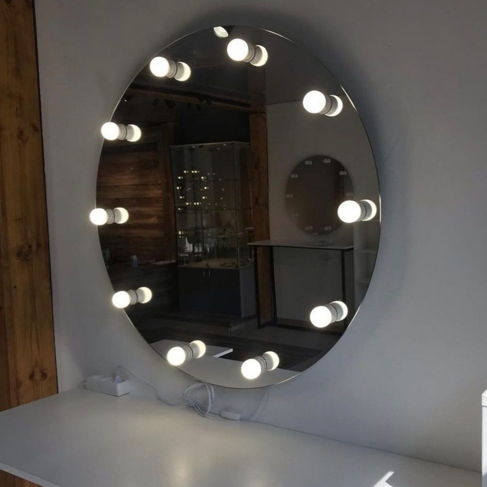 

Круглое безрамочное зеркало 60*60твин-лайн для спальни и салона красоты MirrorRika