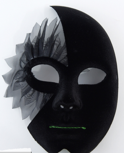 

Маска карнавальная Венецианская бархатная