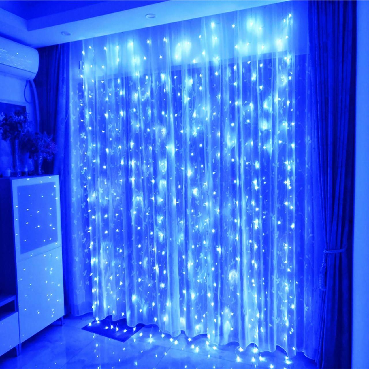 

Гирлянда Xmas LED (Водопад 3M*3M) 480-B СИНЯЯ