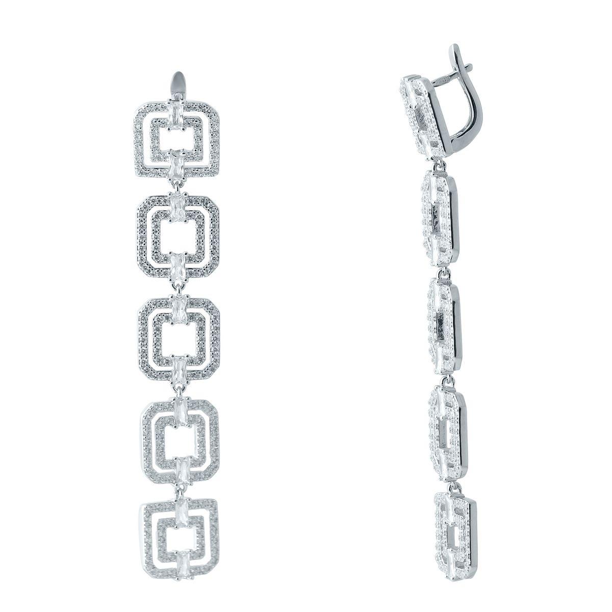 

Серебряные серьги SilverAlex с фианитами