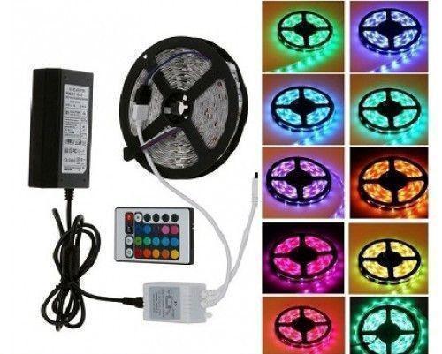 

Светодиодная лента LED 5050 RGB комплект 5 метров, разноцветная