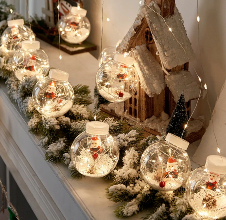 

Гирлянда Xmas с дедом морозом 200L M-1 Copper curtain ball lamp Мультицветная 3M*1.5M