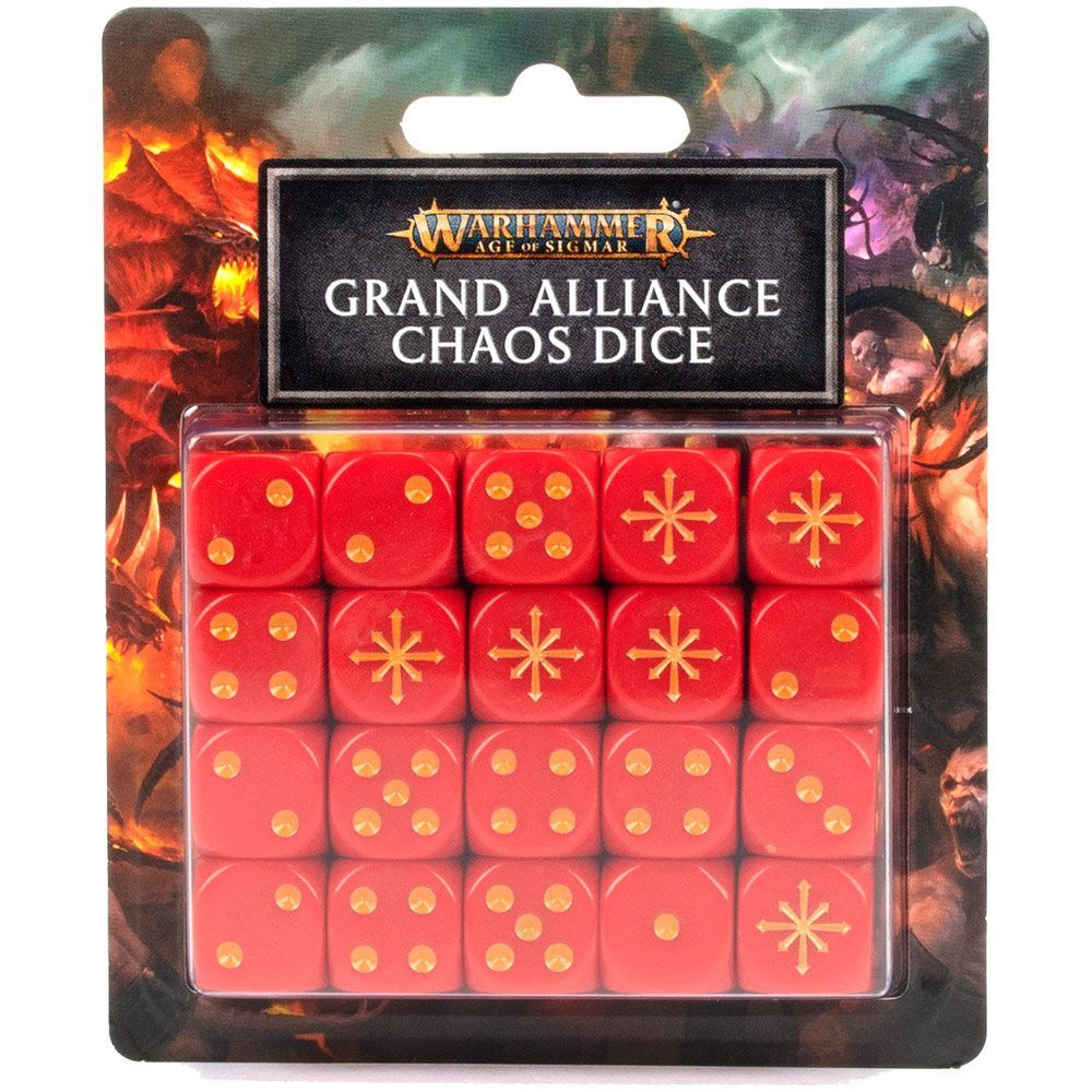 

Настольная игра Games Workshop AGE OF SIGMAR AOS: GRAND ALLIANCE CHAOS DICE SET (99220299088) (5011921143887)
