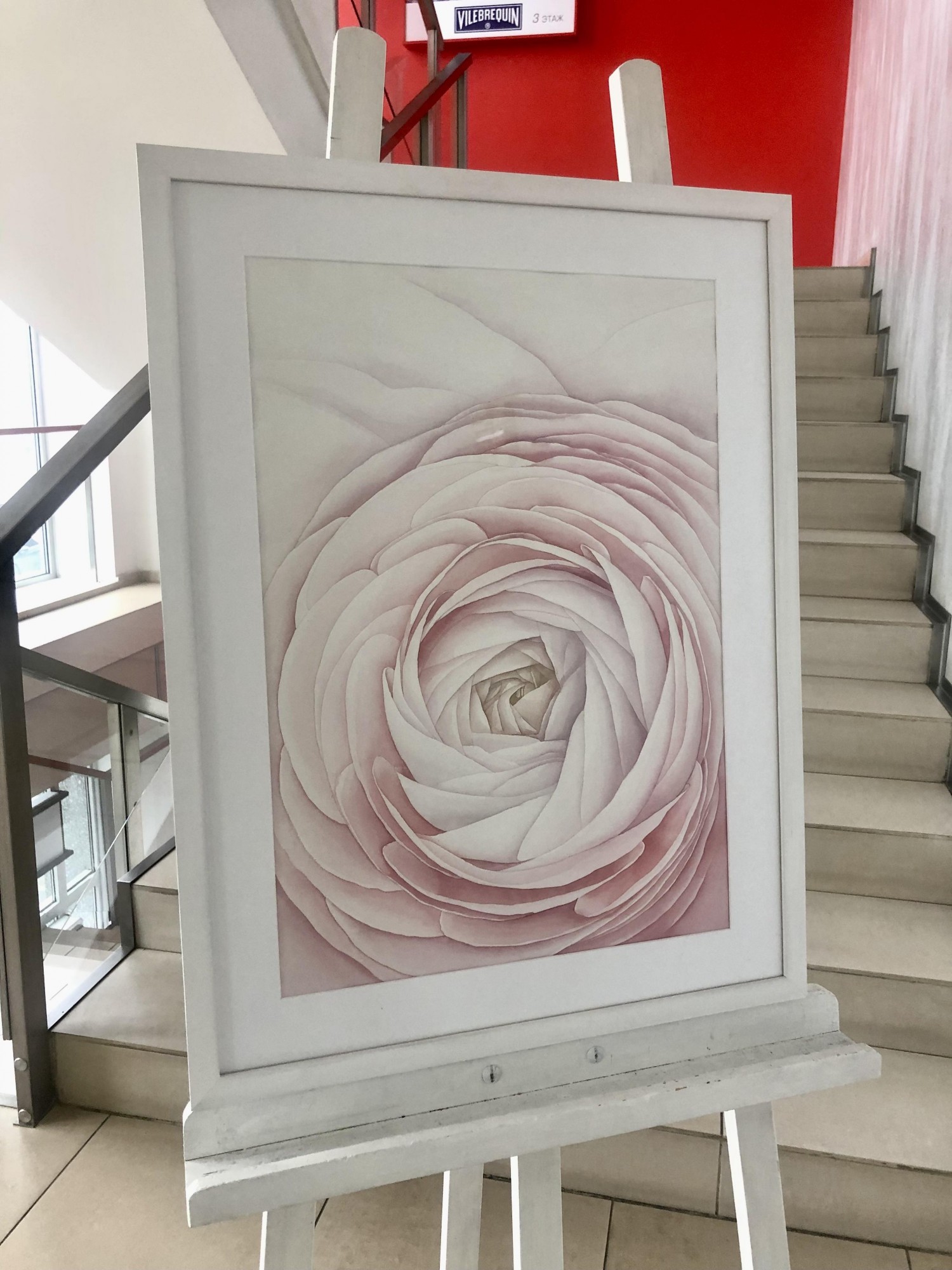 

Картина "Китайская роза 1" живопись 530х700мм (акварель) Frames Posters Decor
